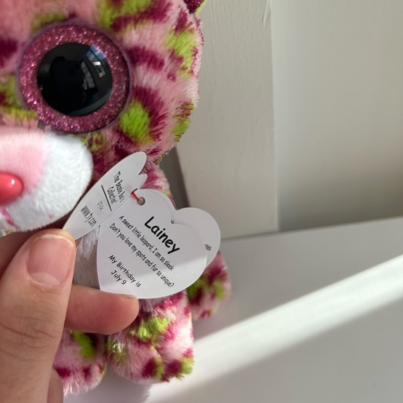 NWT 6 inch lainey the leopard cat Ty Beanie Boo - Picture 2 of 3